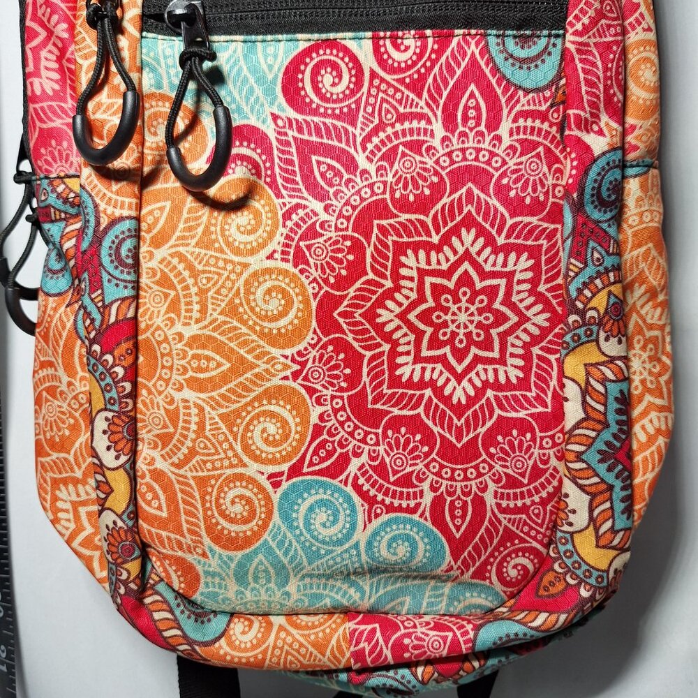 Vibedration Hydration Backpack w/o bladder - turquoise/orange pattern - Picture 9 of 15
